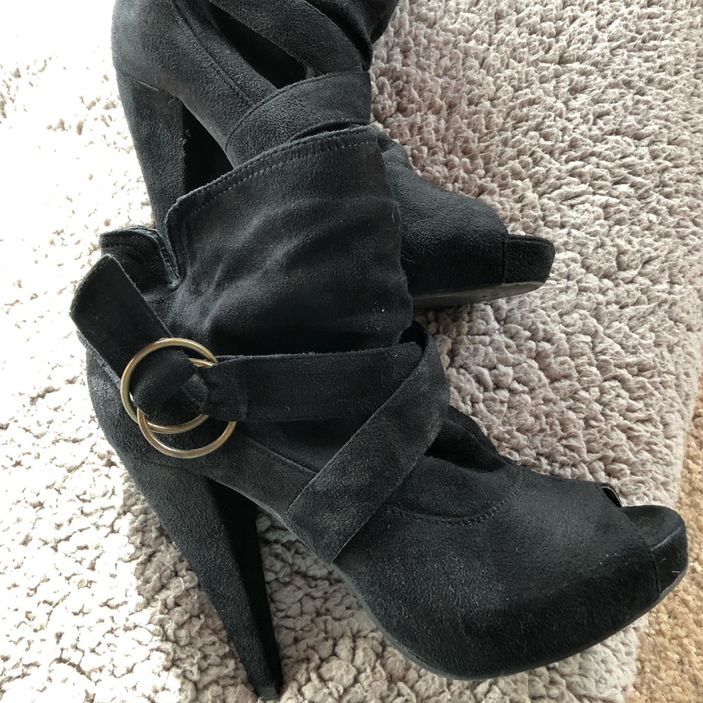 Peep toe platforms by Wild Diva